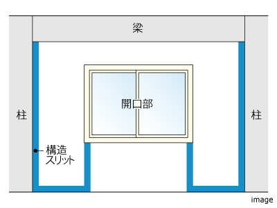 構造スリット｜ザ・パークハウスグラン三番町26